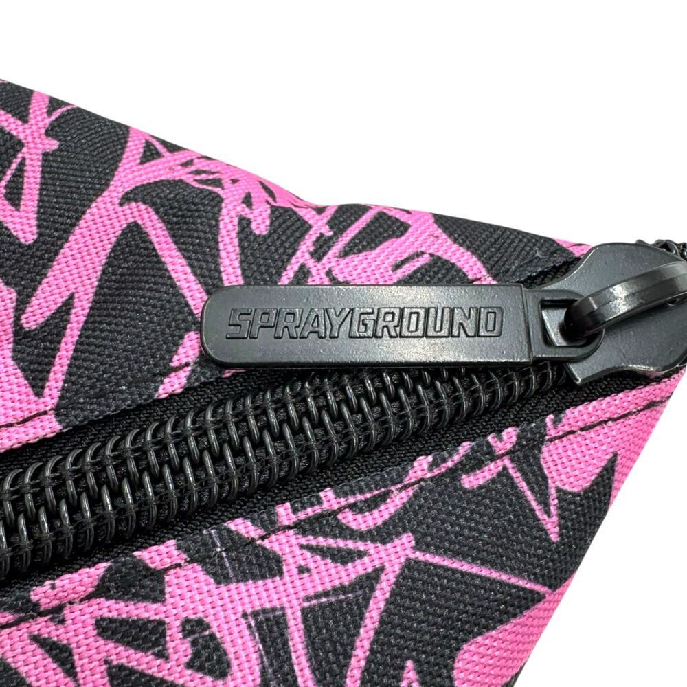Sprayground Pink Graffiti Shark Tote Bag NWT Rare Streetwear Carryall Duffle - Picture 9 of 13
